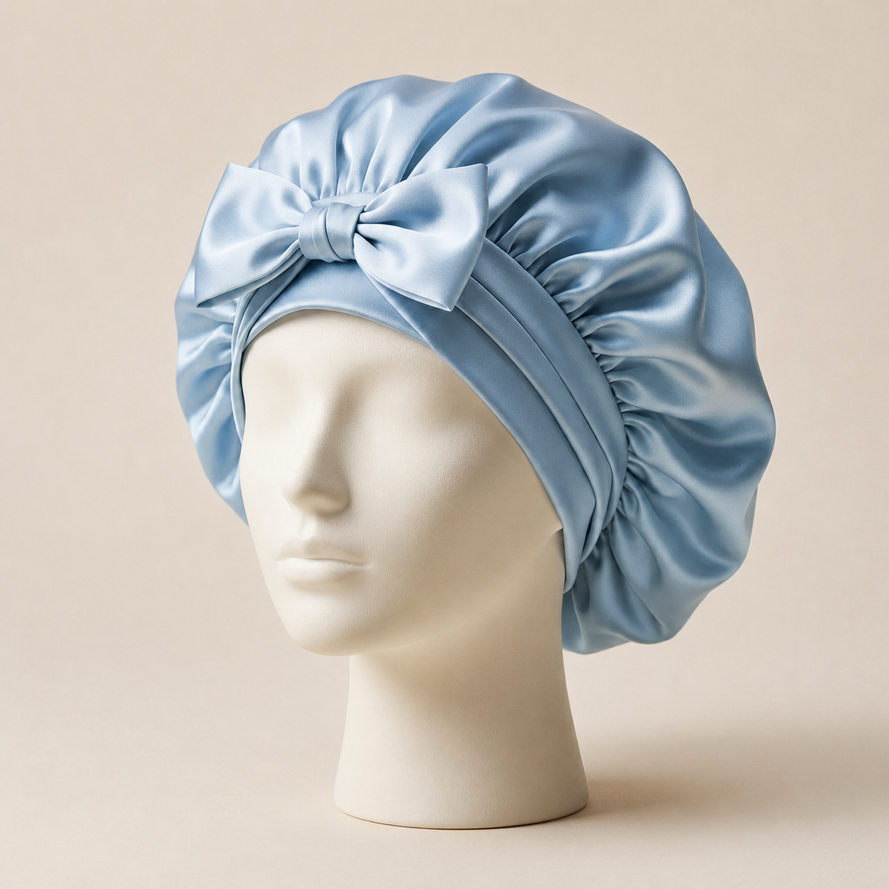 Bonnet de Nuit en Pure Soie de Mûrier à Nouer