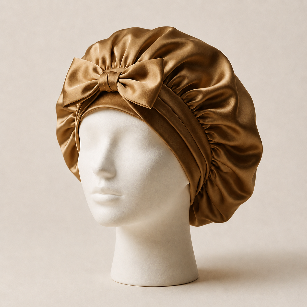 Bonnet de Nuit en Pure Soie de Mûrier à Nouer