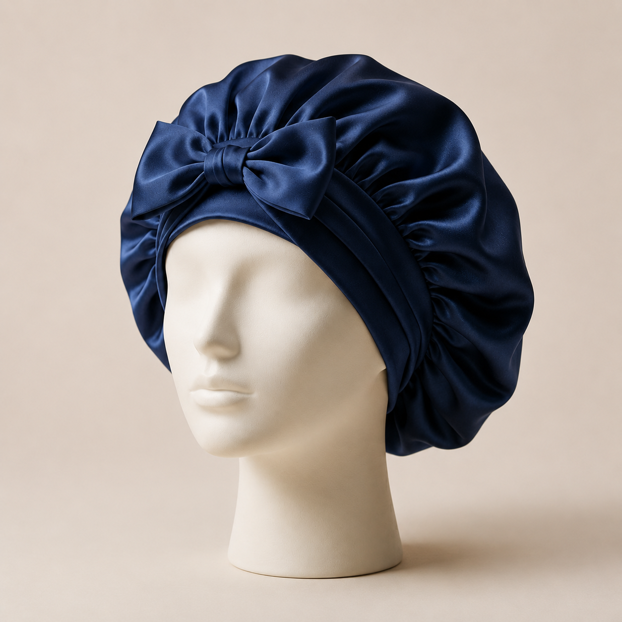 Bonnet de Nuit en Pure Soie de Mûrier à Nouer